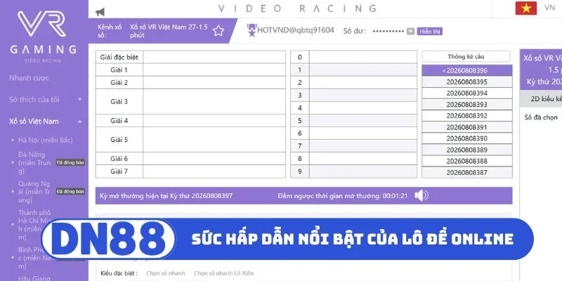 Sức hấp dẫn nổi bật của lô đề online
